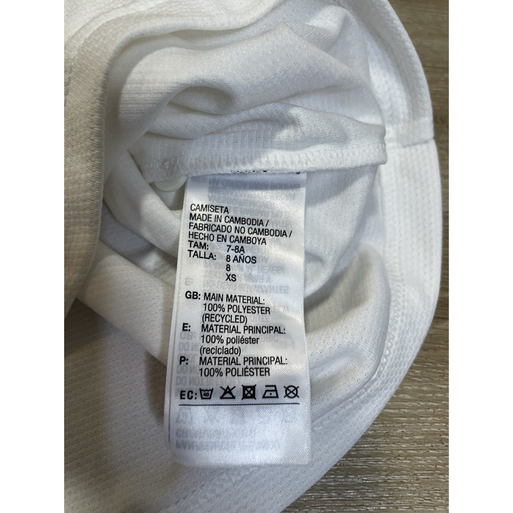 Adidas Ronaldo Real Madrid jersey Kids Sz XS 7-8 White Soccer Jersey - Picture 6 of 6
